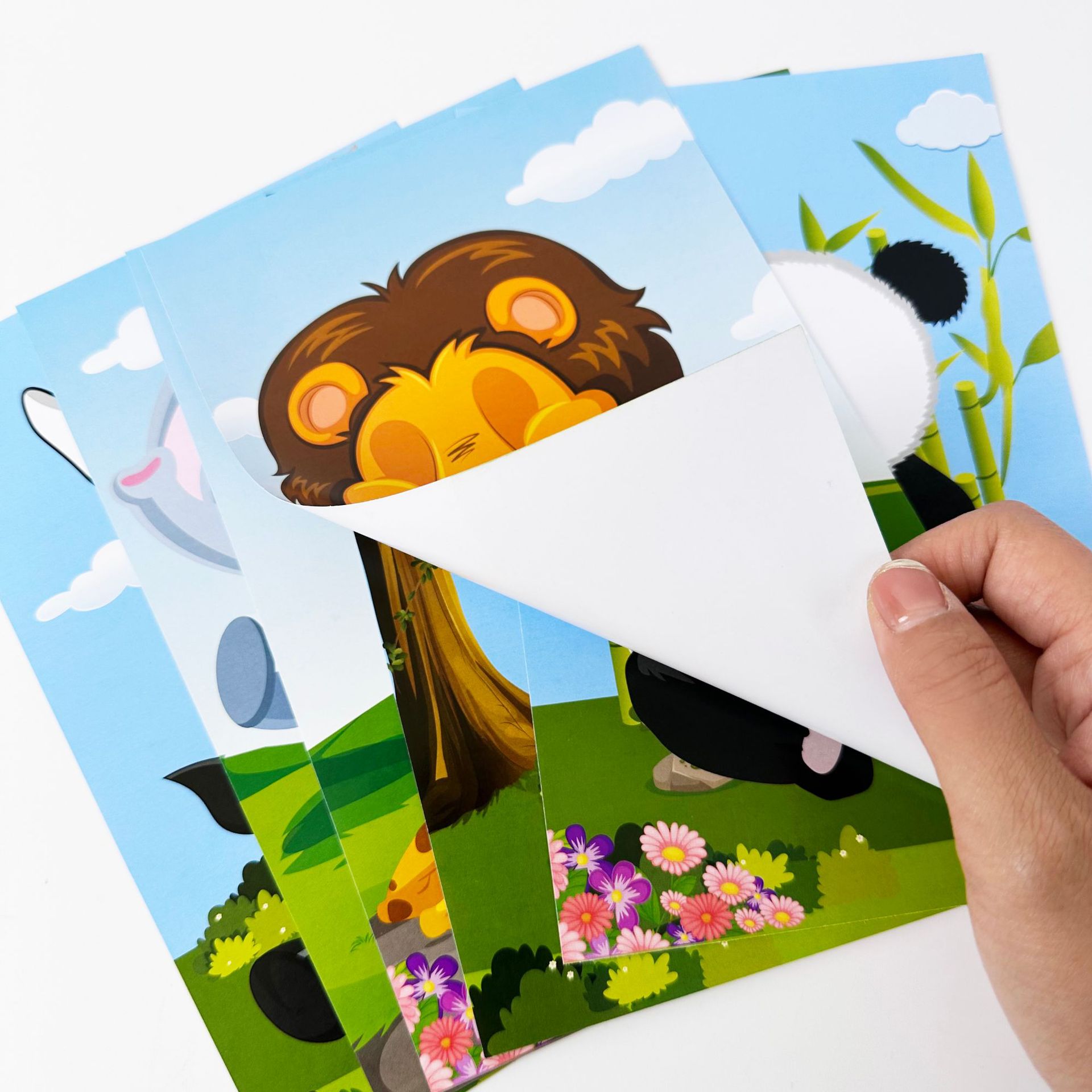 3 Styles Mix & Match Face Stickers | Animal, Dinosaur & Princess DIY Craft Stickers for Kids - 图片 6