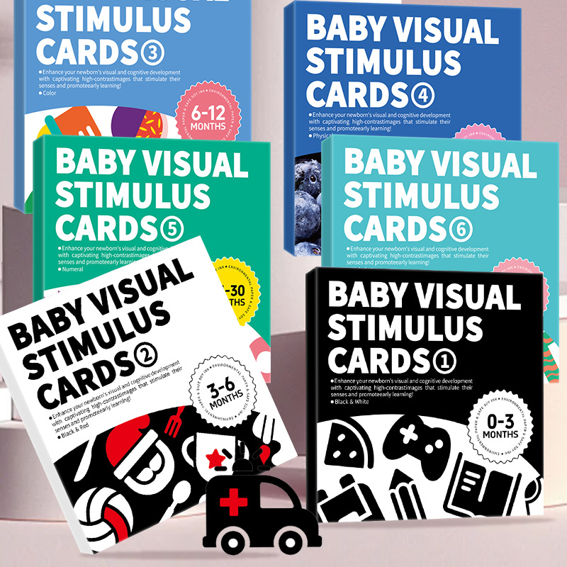 Multi‑set Baby Visual Stimulus Flash Cards for 0‑36 Months Infant Double‑sided High Contrast Cognition Cards Boost Baby Visual Development Ideal Newborn Educational Gift - 图片 2