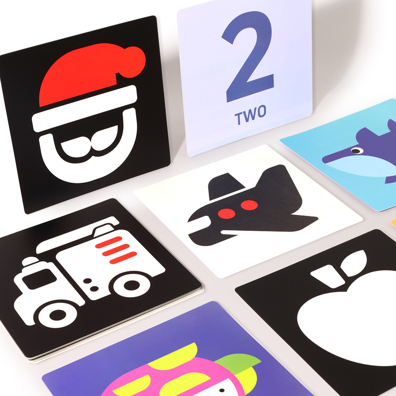 Multi‑set Baby Visual Stimulus Flash Cards for 0‑36 Months Infant Double‑sided High Contrast Cognition Cards Boost Baby Visual Development Ideal Newborn Educational Gift - 图片 3