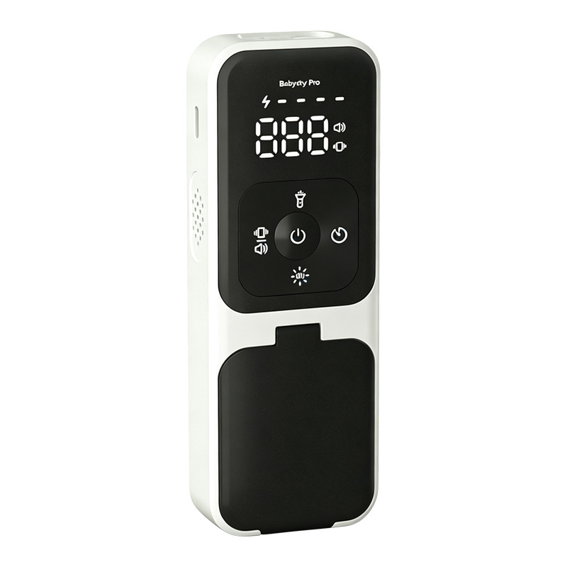 Smart Baby Urine Wetness Alarm Monitor, Wireless Baby Wet Diaper Sensor with Vibration Alert, UV Sterilization, Night Light, Feeding Reminder for Newborn Infant Care - 图片 2